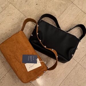 Universal Thread SET Target Studded Shoulder Bags Black Brown